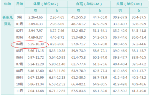 关于十个月宝宝身高体重的探讨